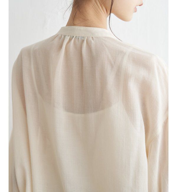 Lbc with Life「シアーハシゴレーススリーブシャツ」|シャツ・ブラウス|