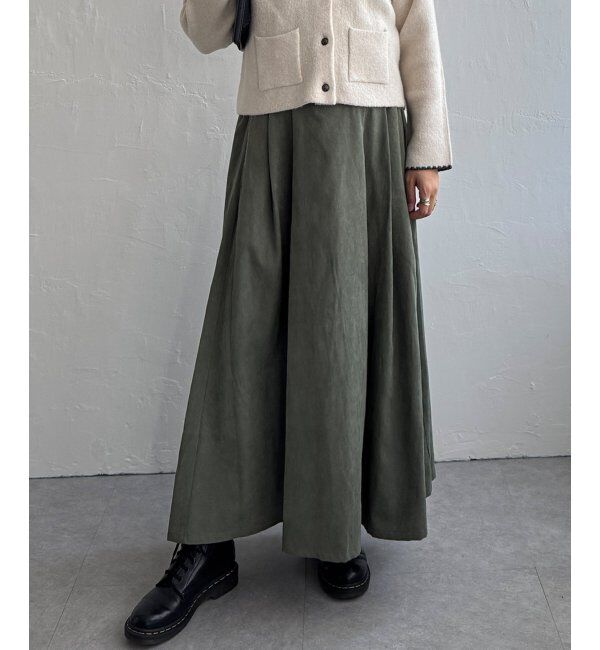 Lbc with Life「ピーチツイルベルトタックスカート」|スカート|