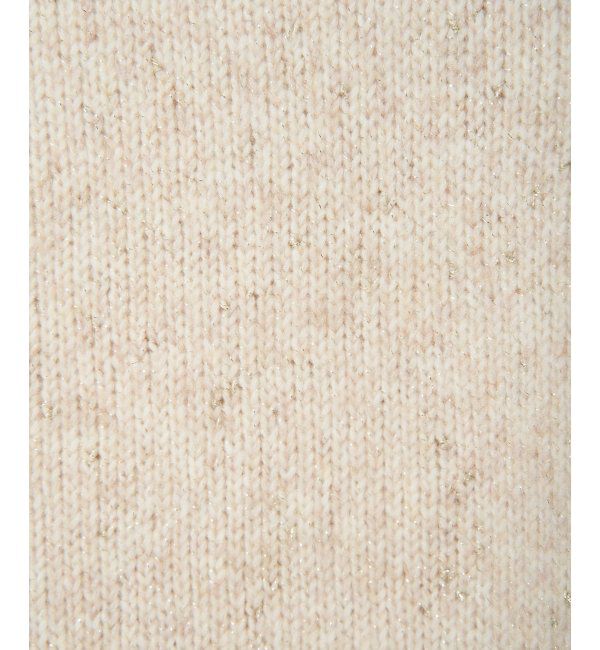 Lbc with Life「ラメノットヤーンハイショクニットPO」|カーディガン|