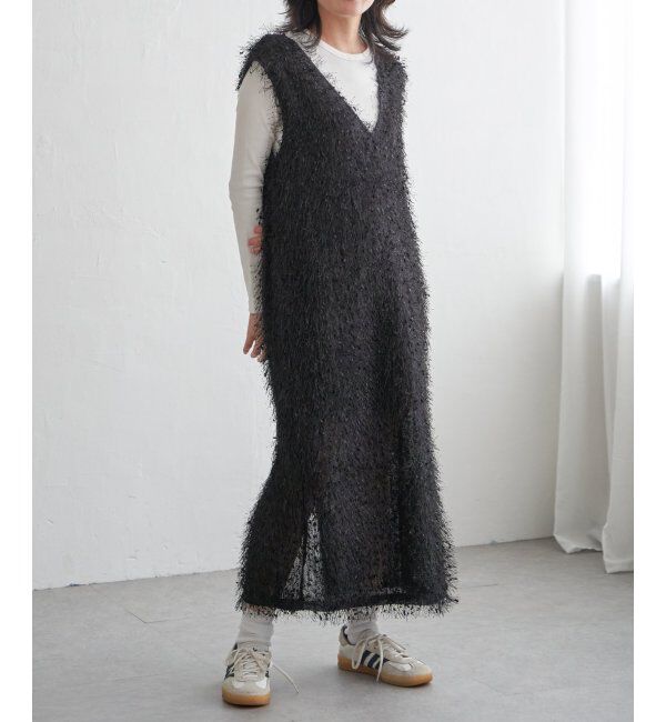 VENCE share style「リボンヤーン2wayジャンスカ」|ワンピース|