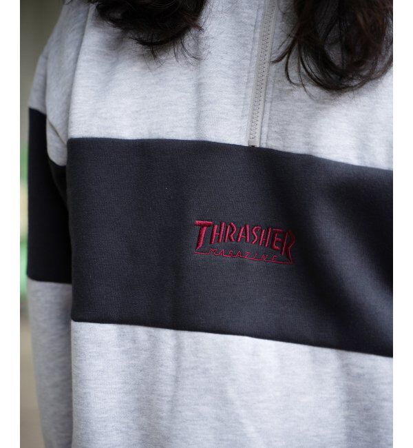 VENCE share style「THRASHER スラッシャー ハーフジップ」|スウェット・ジャージ|