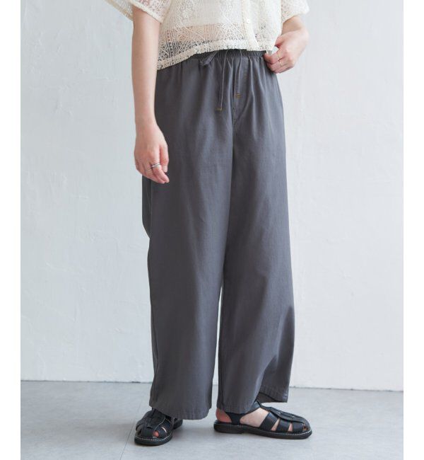 VENCE share style「メンウェザーイージーパンツ」|デニム|チャコール