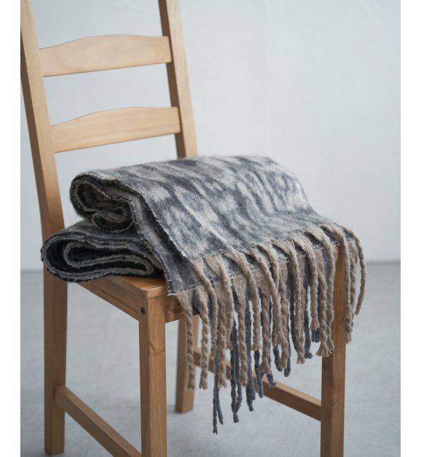 VENCE share style「レオパードマフラー」|バンダナ・スカーフ|ベージュ