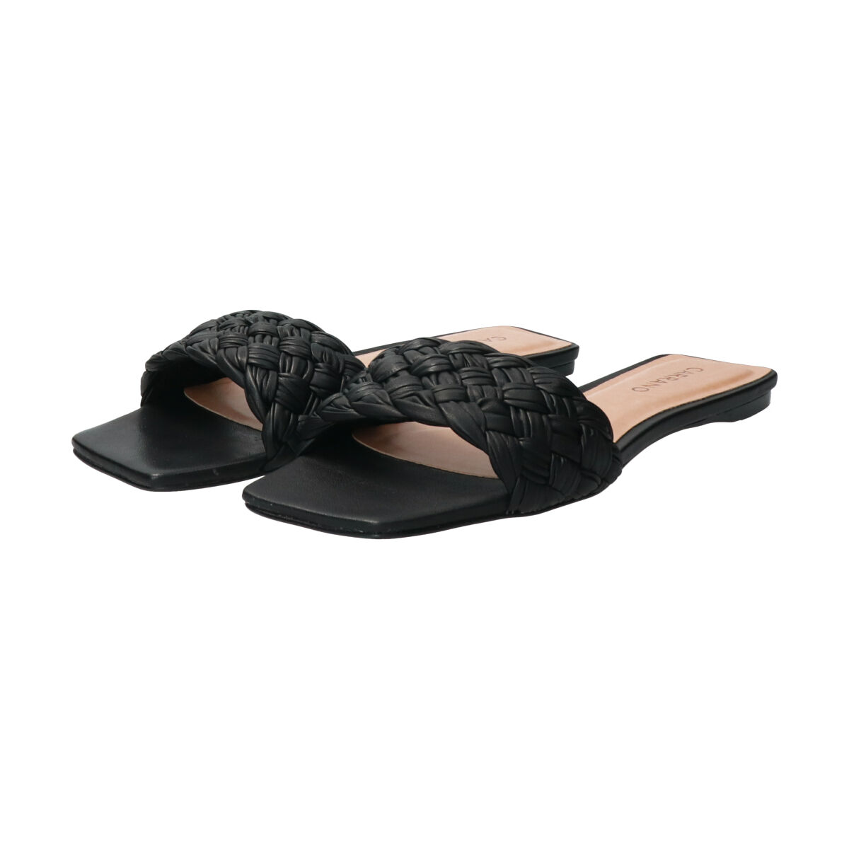 IMPORT SELECT「【CARRANO】イントレチャートフラットミュールサンダル 」|サンダル|BL