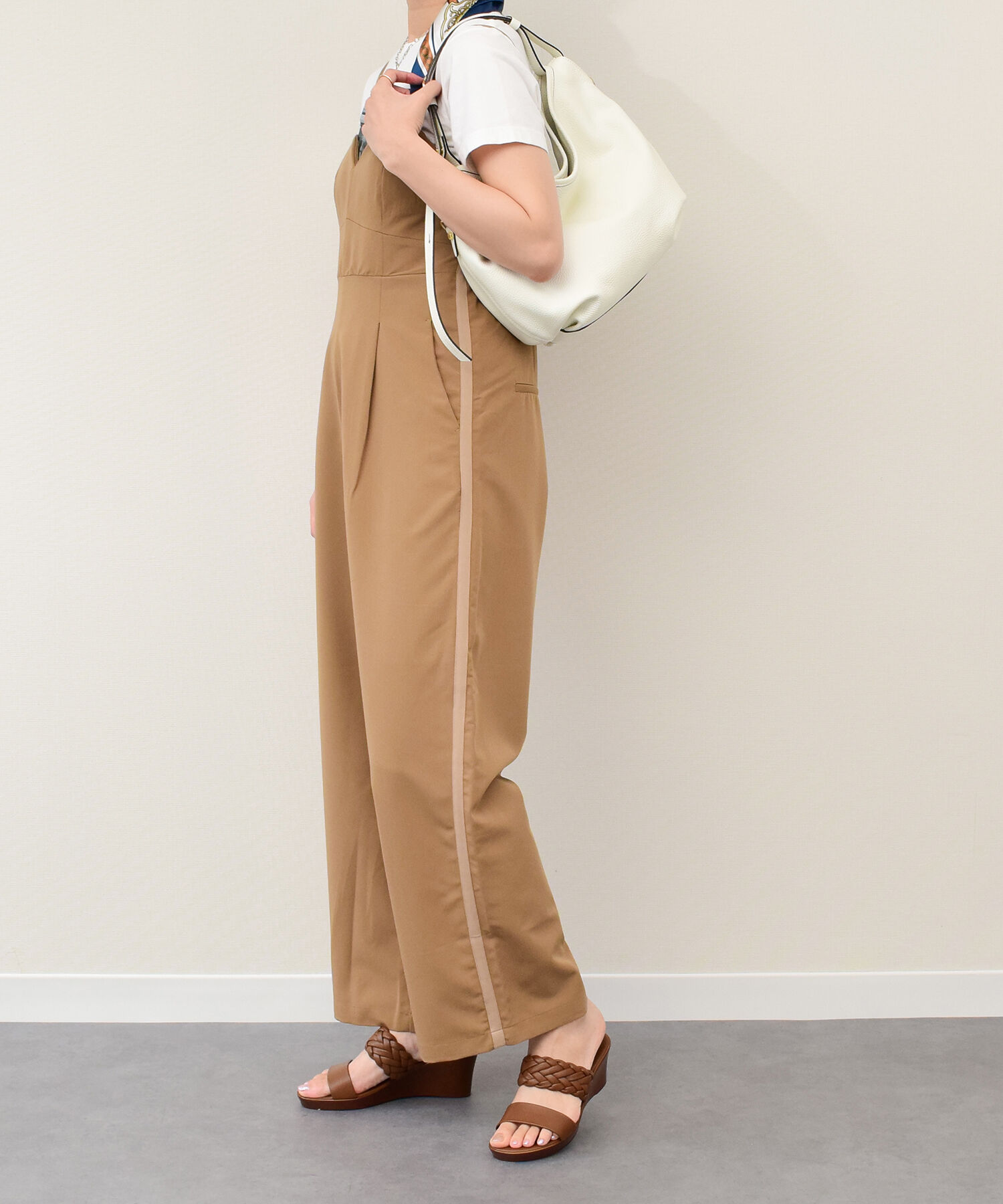 IMPORT SELECT「【ITALIAN SHOEMAKERS】イントレチャートウェッジヒールサンダル(952344)」|サンダル|