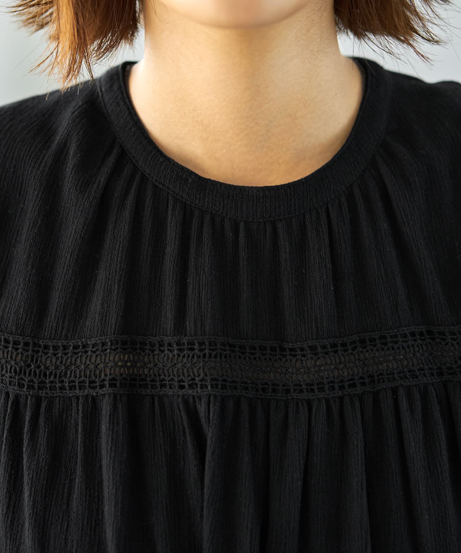 STYLE DELI「楊柳レースポイントブラウス」|シャツ・ブラウス|