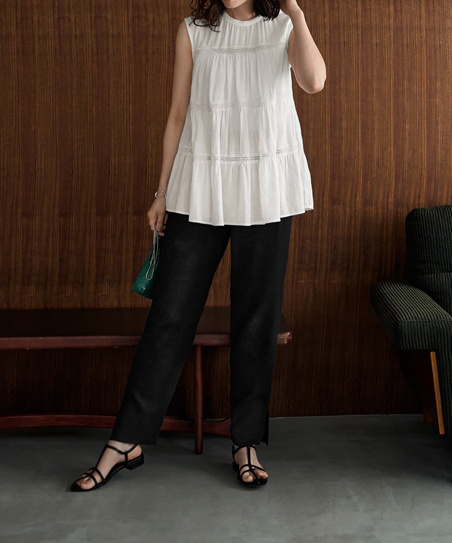 STYLE DELI「楊柳レースポイントブラウス」|シャツ・ブラウス|