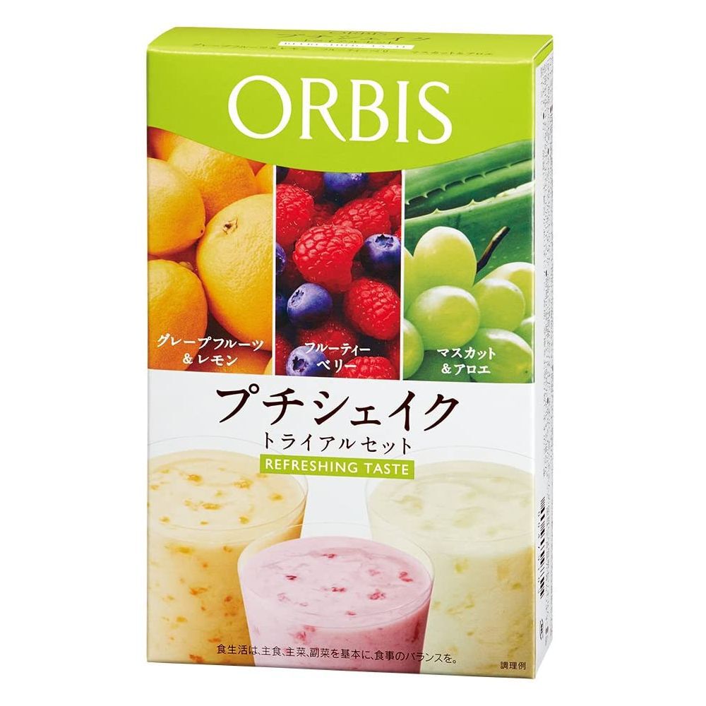 ORBIS「プチシェイク トライアルセット 100g&times;3食分」|健康・美容食品 ※軽減税率対象|ﾘﾌﾚｯｼﾝｸﾞﾃｲｽﾄ
