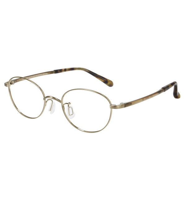 「オーバル型 メガネ｜軽量 掛け心地抜群 CLASSIC フレーム/FASHION 度付きメガネ レンズ交換券付き」|メガネ|ゴールド