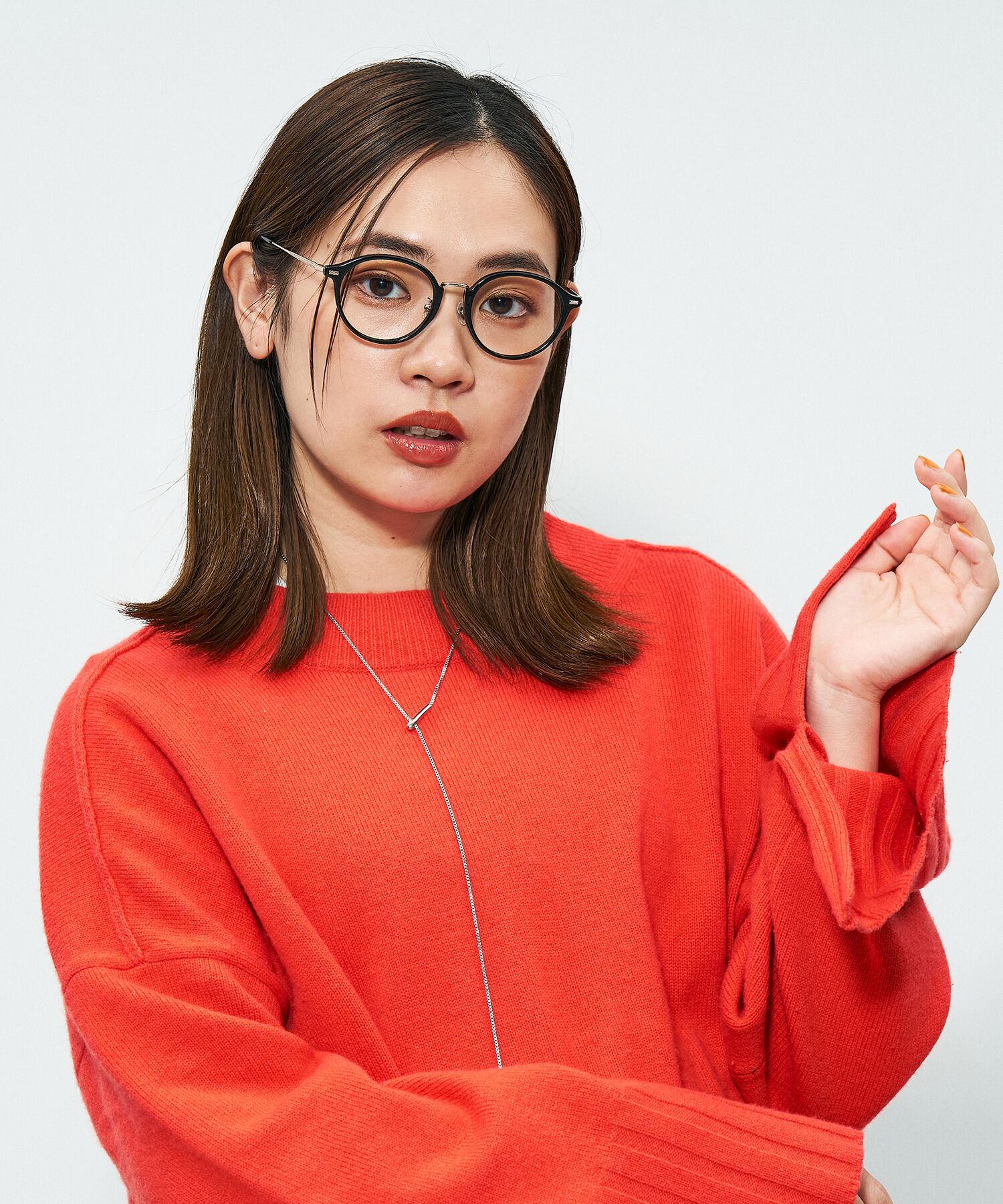  「Zoff｜STUDIO SEVEN｜ボストン型 メガネ｜コンビフレーム メタル クリアフレーム レンズ交換券付き」|メガネ|