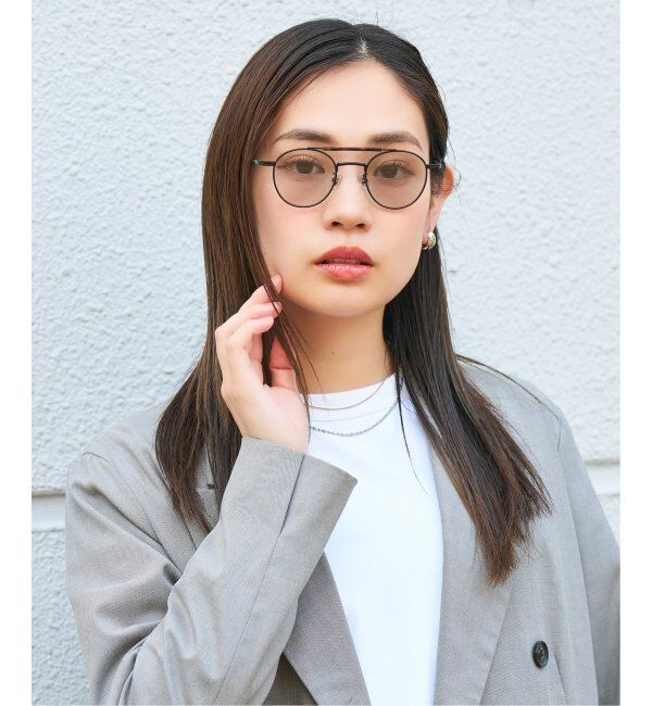  「Zoff｜JOURNAL STANDARD relume ボストン型 横長 サングラス 紫外線対策 UVカット ジャーナルスタンダード」|サングラス|