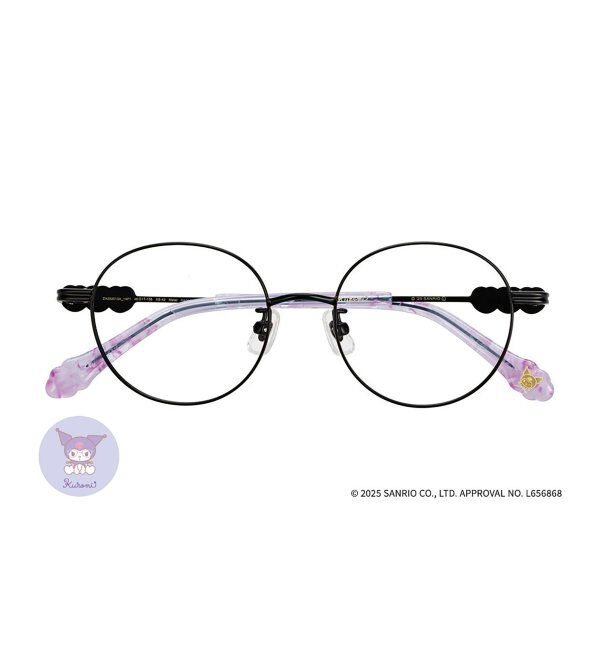 「[クロミ モデル]型 メガネ サンリオ キッズ 子供用 眼鏡 Sanrio Characters  レンズ交換券付」|メガネ|ブラック系その他