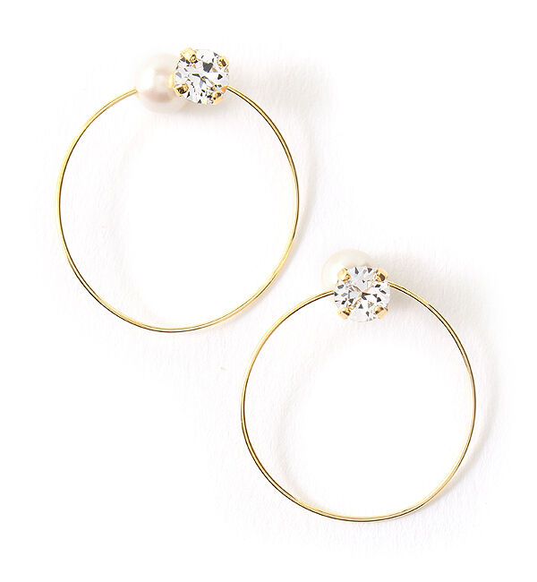 Phoebe「ラウンドフープイヤリング」|イヤリング|ゴールド