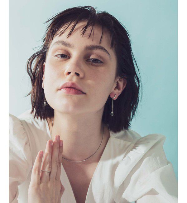 ete「ナチュラルストーン チェーン イヤリング」|イヤリング|