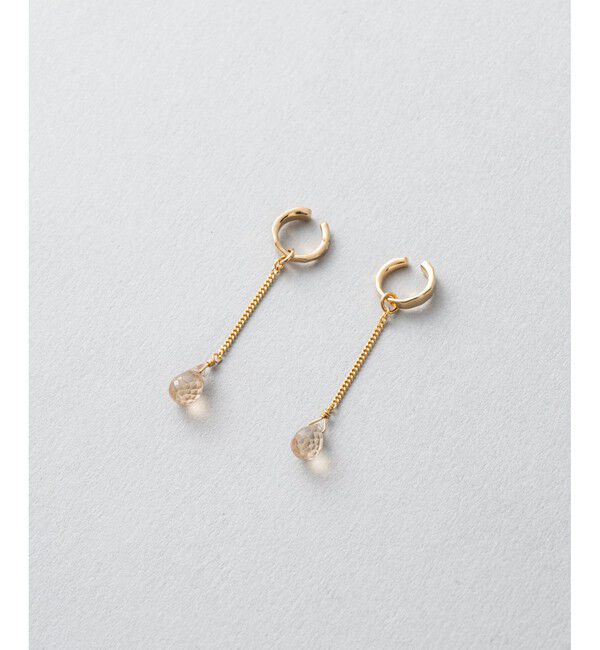 ete「ナチュラルストーン チェーン イヤリング」|イヤリング|