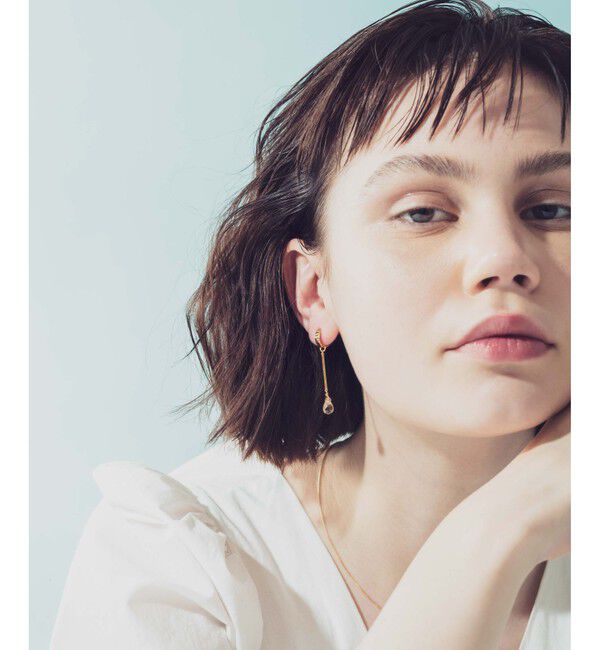 ete「ナチュラルストーン チェーン イヤリング」|イヤリング|