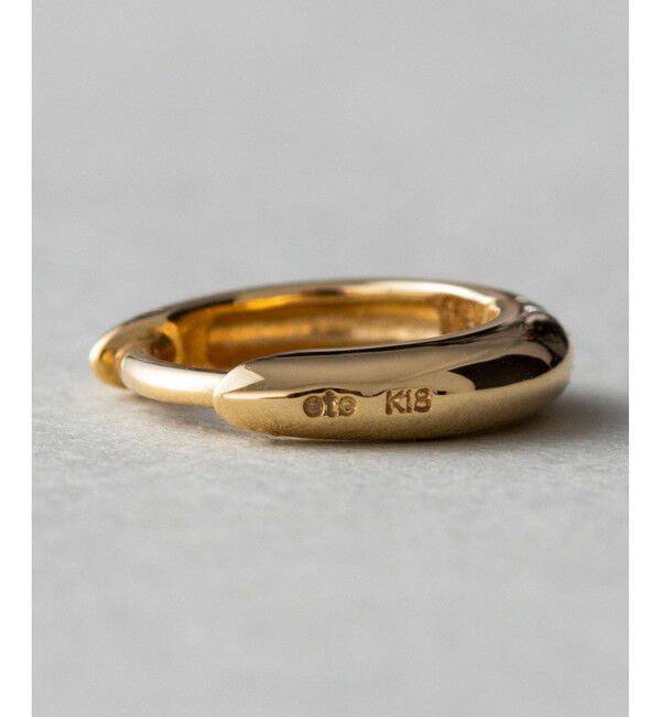 ete「K18YG フープ ピアス」|ピアス|