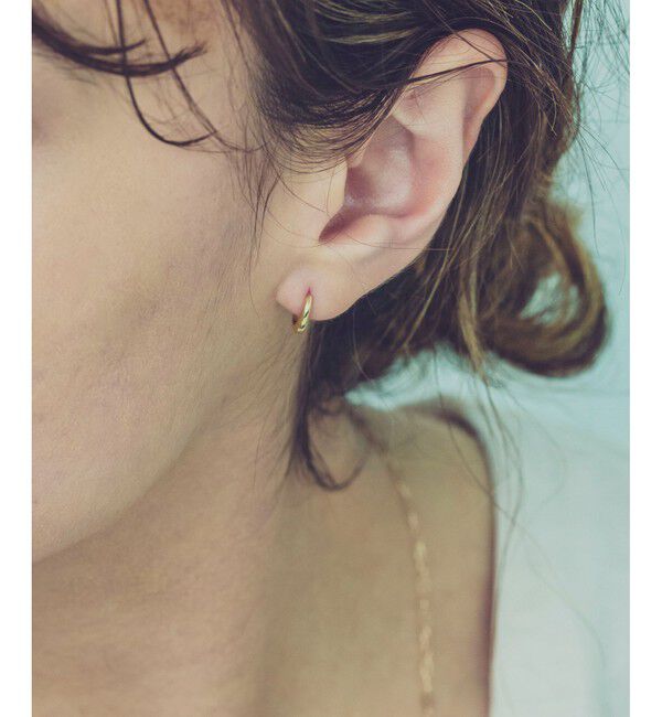 ete「K18YG フープ ピアス」|ピアス|