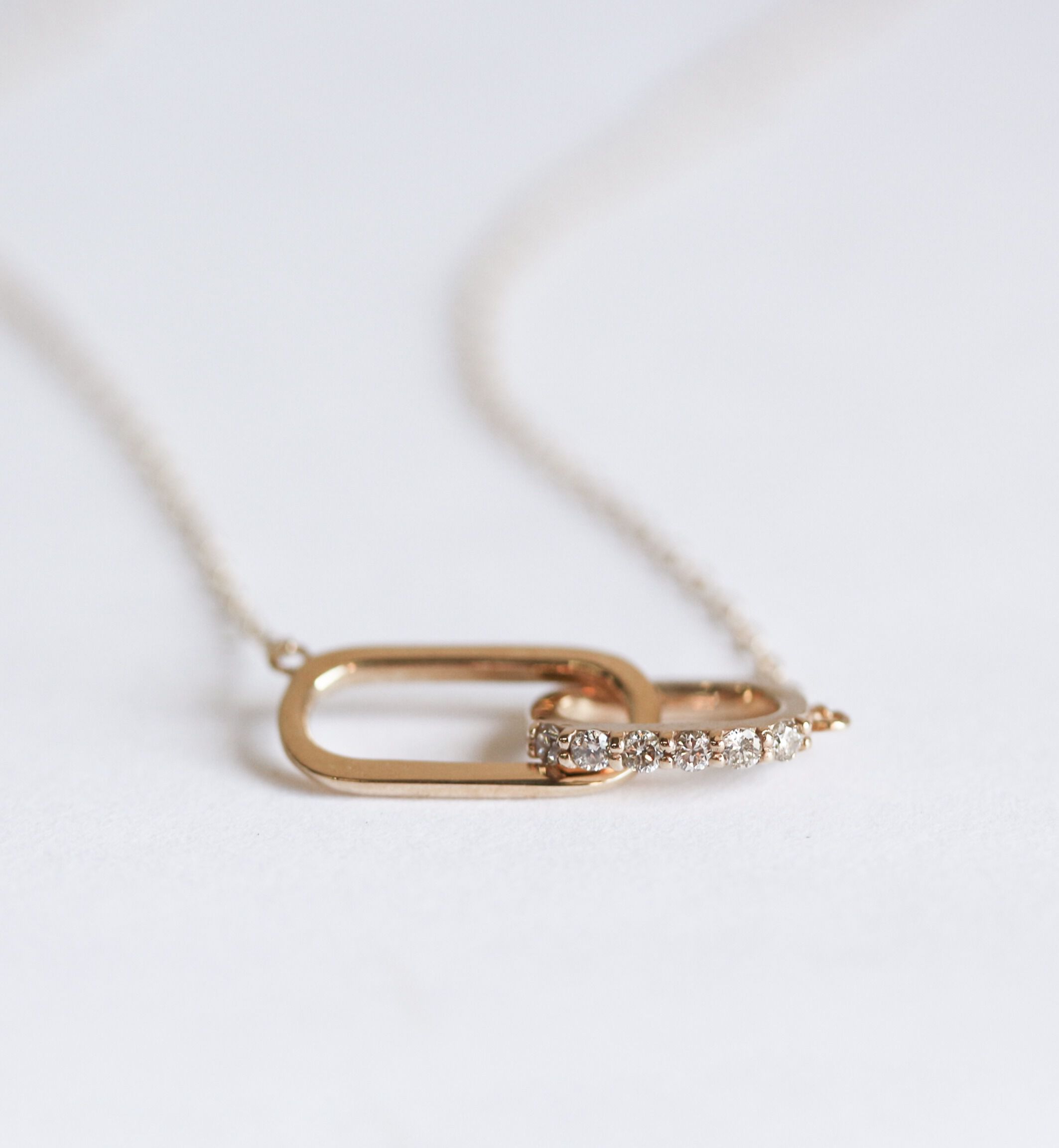  「ダイヤモンド リアン ネックレス  | K10YG〈LIEN〉」|ネックレス|