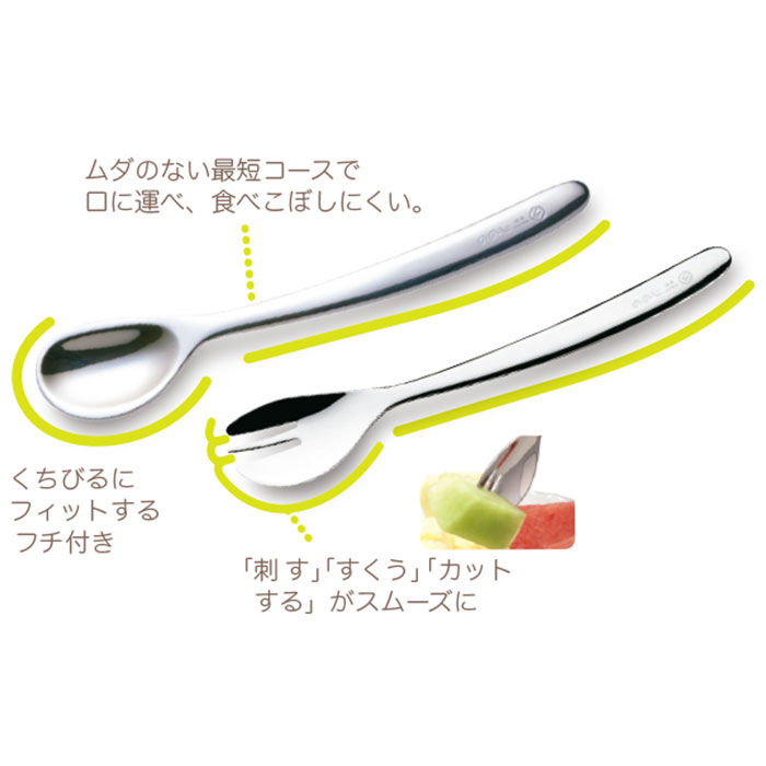 BACKYARD FAMILY「ののじ 新はじめてのカトラリーセット 通販 離乳食 スプーン カトラリーセット カットフォーク」|食器・キッチングッズ|