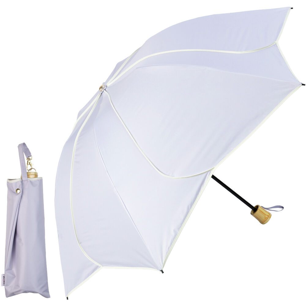 BACKYARD FAMILY「KIZAWA 日傘 UVカット 100 遮光 通販 花びら傘 折りたたみ日傘 折り畳み日傘」|傘|パープル1