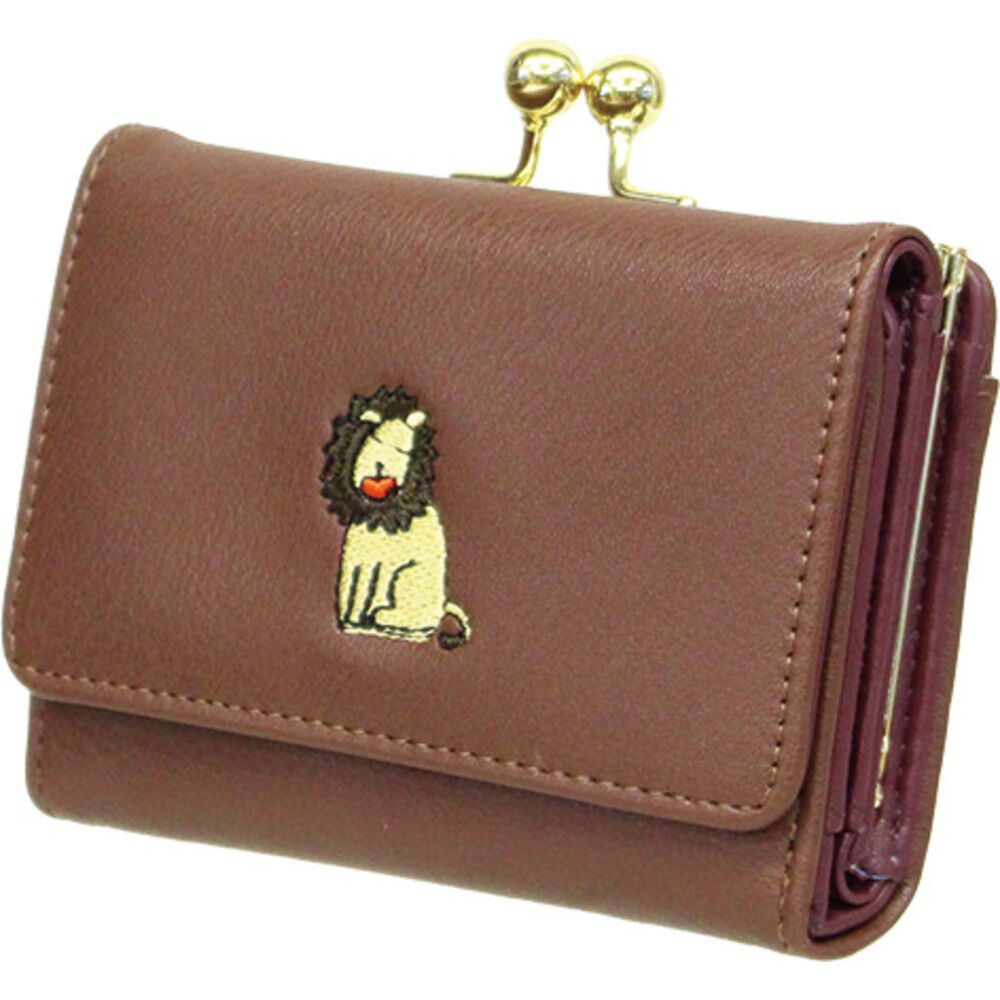 BACKYARD FAMILY「財布 がま口 アニマル 通販 がま口財布 二つ折り 二つ折り財布 さいふ サイフ 折り財布」|財布|ブラウン2