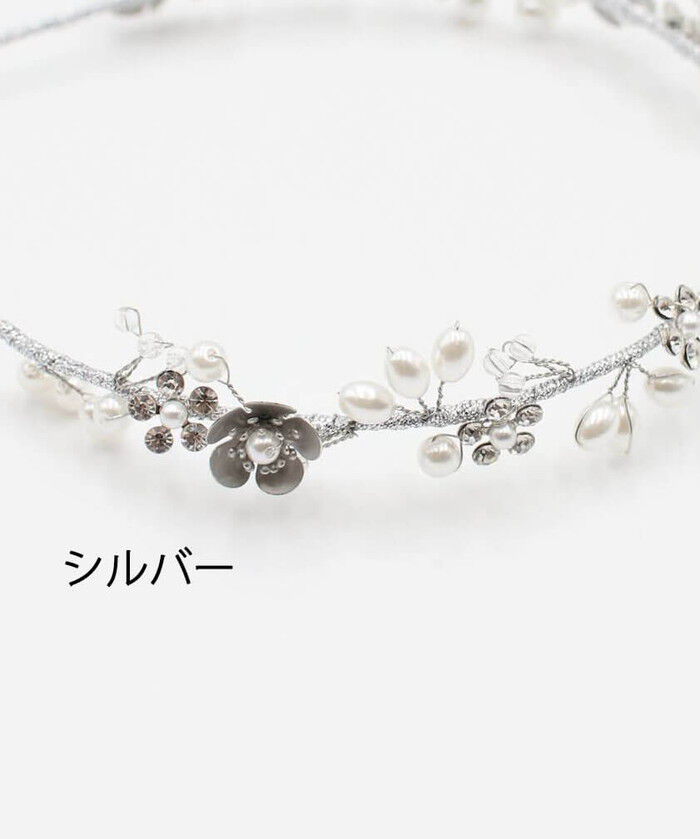 BACKYARD FAMILY「Rora カチューシャ 通販 花 パール キラキラ 58412201 ジュエリアヘッドドレス」|その他|