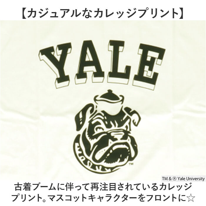 BACKYARD FAMILY「Tシャツ シャツ 半袖 YALE 通販 カットソー tシャツ 半袖Tシャツ 半袖tシャツ」|Tシャツ・カットソー|