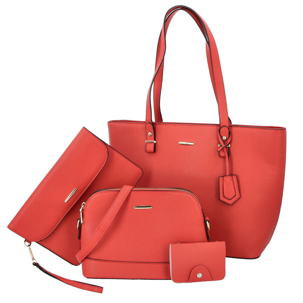 BACKYARD FAMILY「レディース バッグ 合皮 セット 通販 トートバッグ ショルダーバッグ ハンドバッグ カードケース」|トートバッグ|レッド1