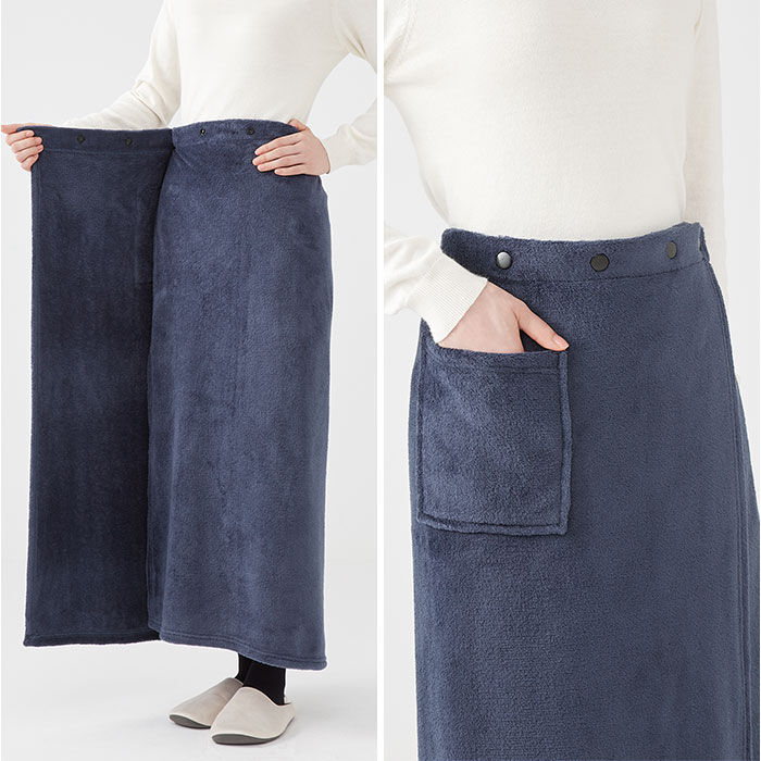 BACKYARD FAMILY「ひざ掛け ブランケット 通販 巻きスカート ラップスカート ロングスカート 毛布 着る毛布」|ブランケット|