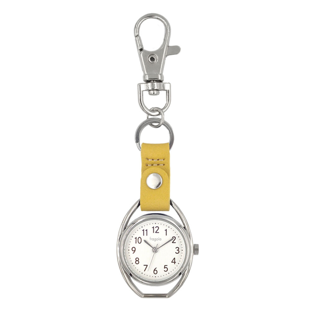 BACKYARD FAMILY「fragola 時計 キーホルダー 通販 懐中時計 カラビナウォッチ フックウォッチ」|腕時計|イエロー1