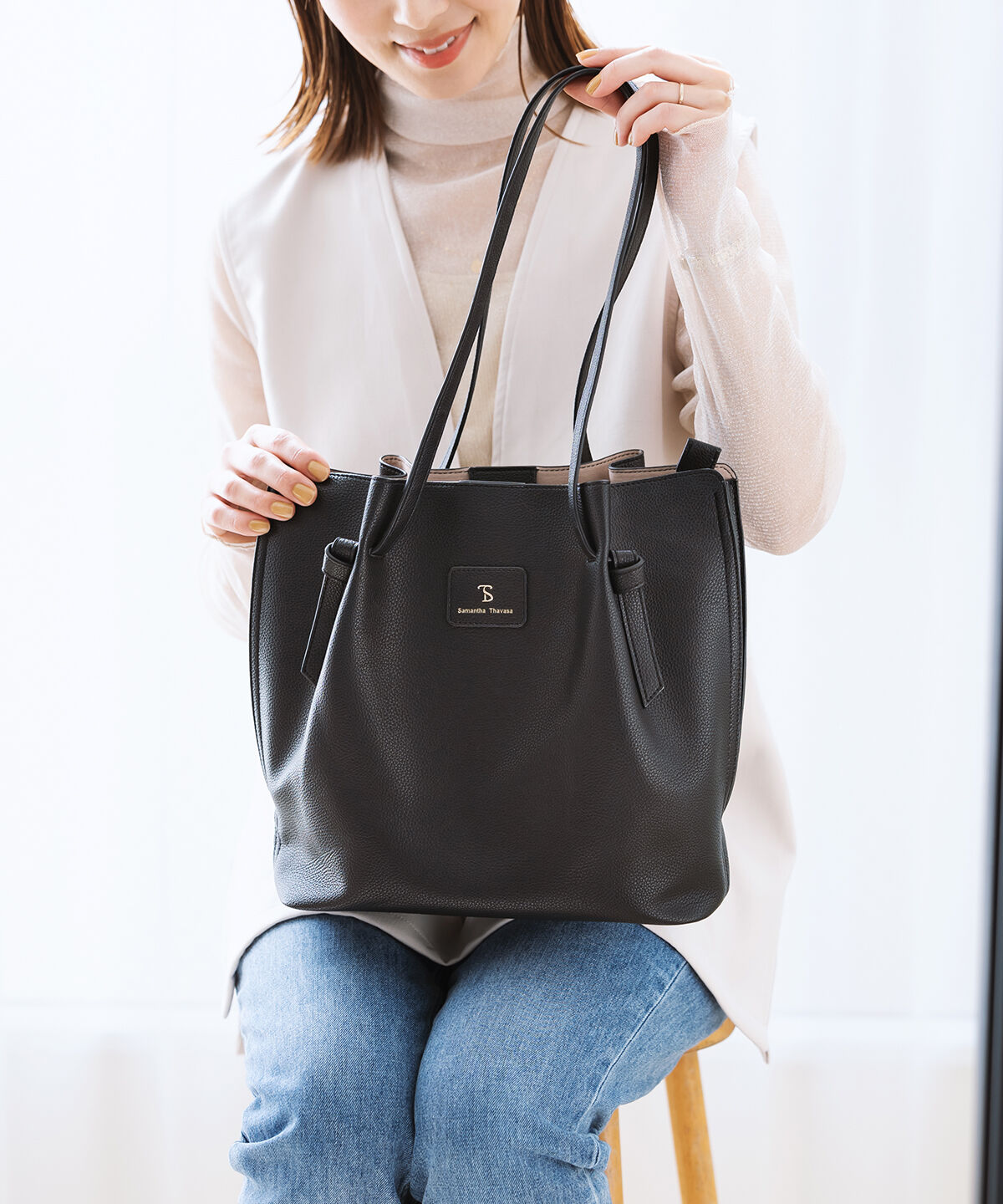 Samantha Thavasa「フレアデザイン トートバッグ小サイズ」|トートバッグ|