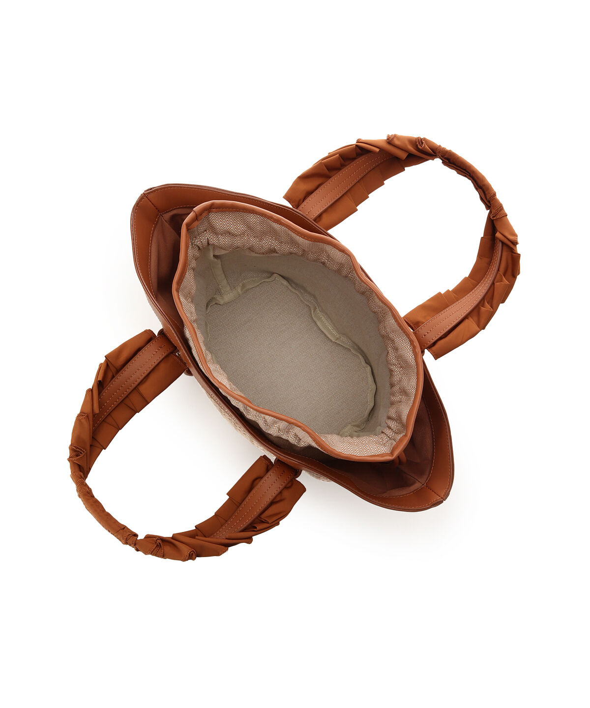 Samantha Thavasa「巾着付きフリルハンドルカゴバッグ」|ハンドバッグ|