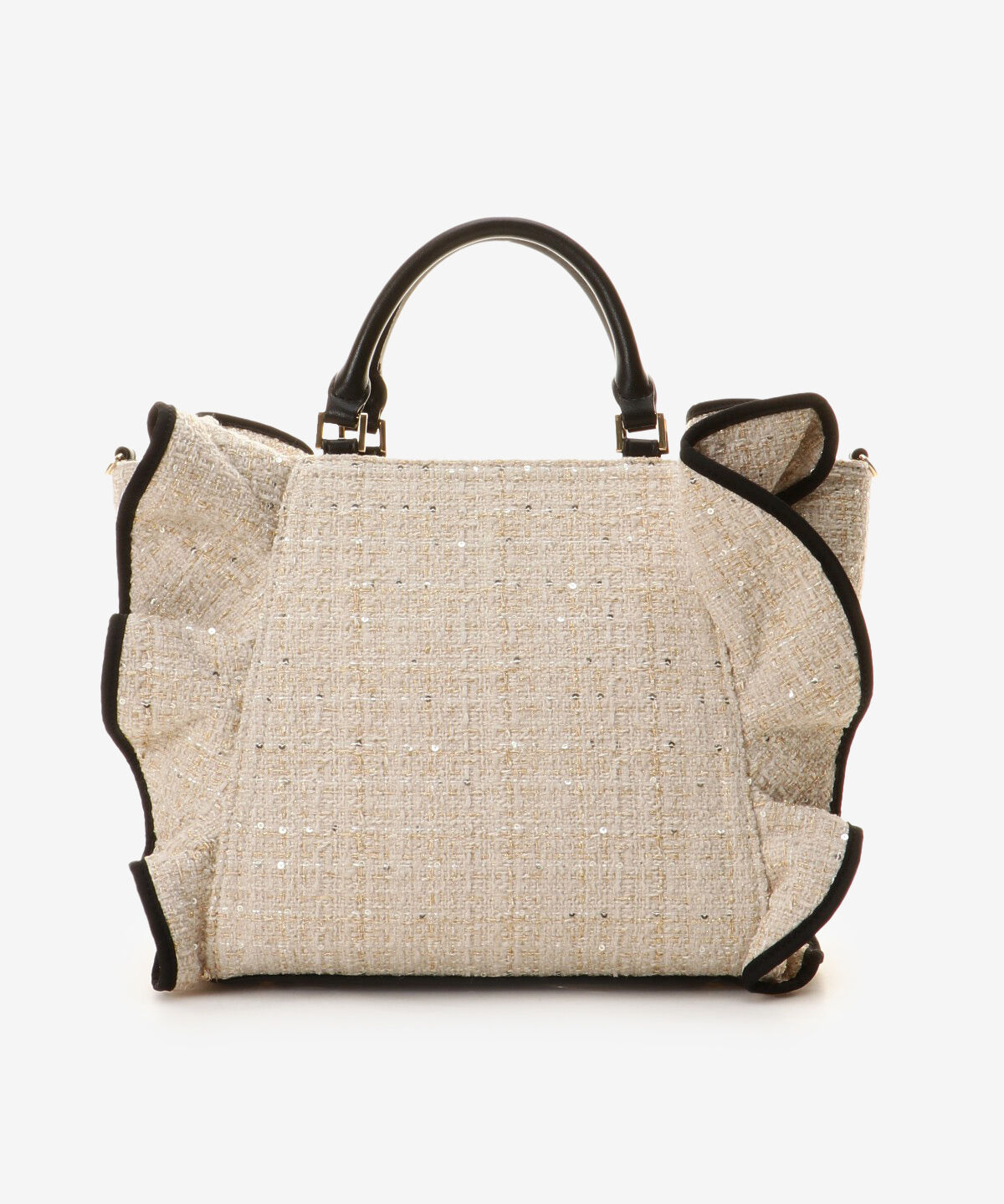 Samantha Vega「ツイードフリルトート(大)」|ハンドバッグ|