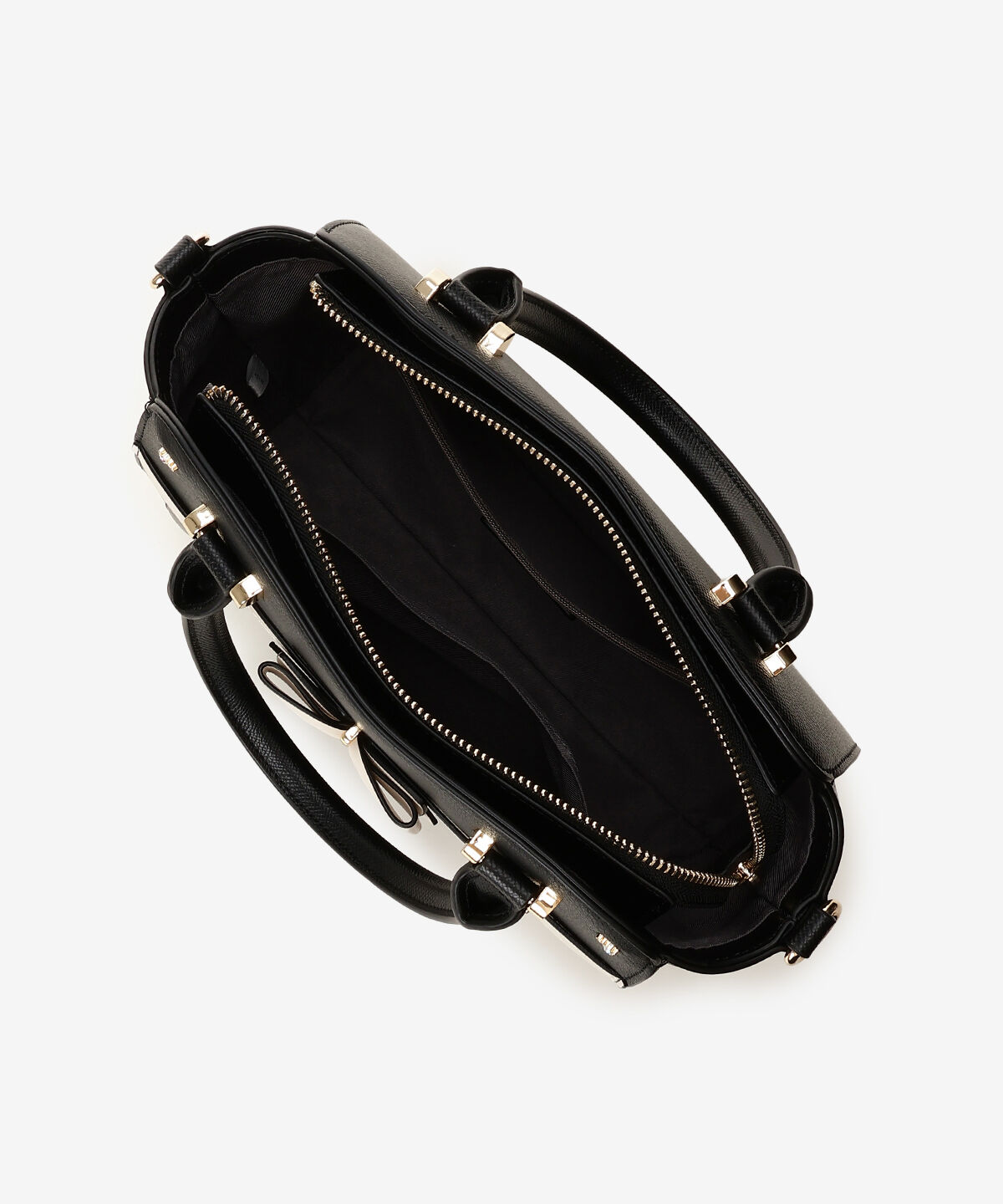 Samantha Vega「バイカラーアクセントリボンハンドバッグ」|ハンドバッグ|