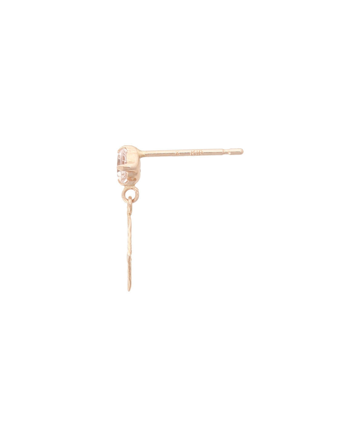 newme by Samantha Thavasa「K10 PG モルガナイト スクエアピアス ≪4月 誕生石≫」|ピアス|