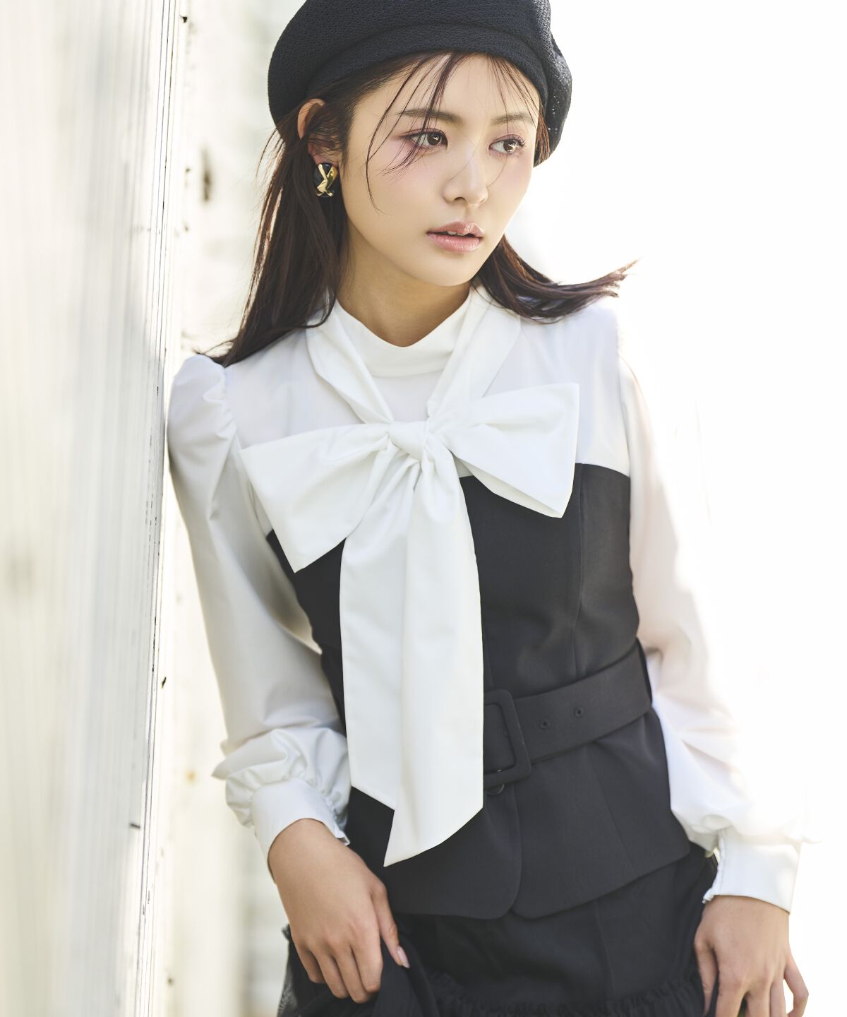 アンドクチュール「ビスチェ切替ドッキングワンピース」|ワンピース|