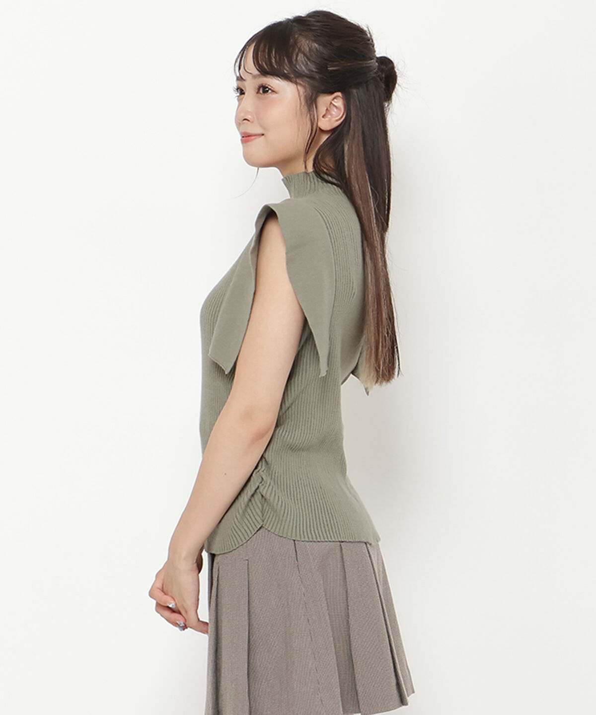 REDYAZEL「スクエアスリーブ ニットトップス」|ニット・セーター|
