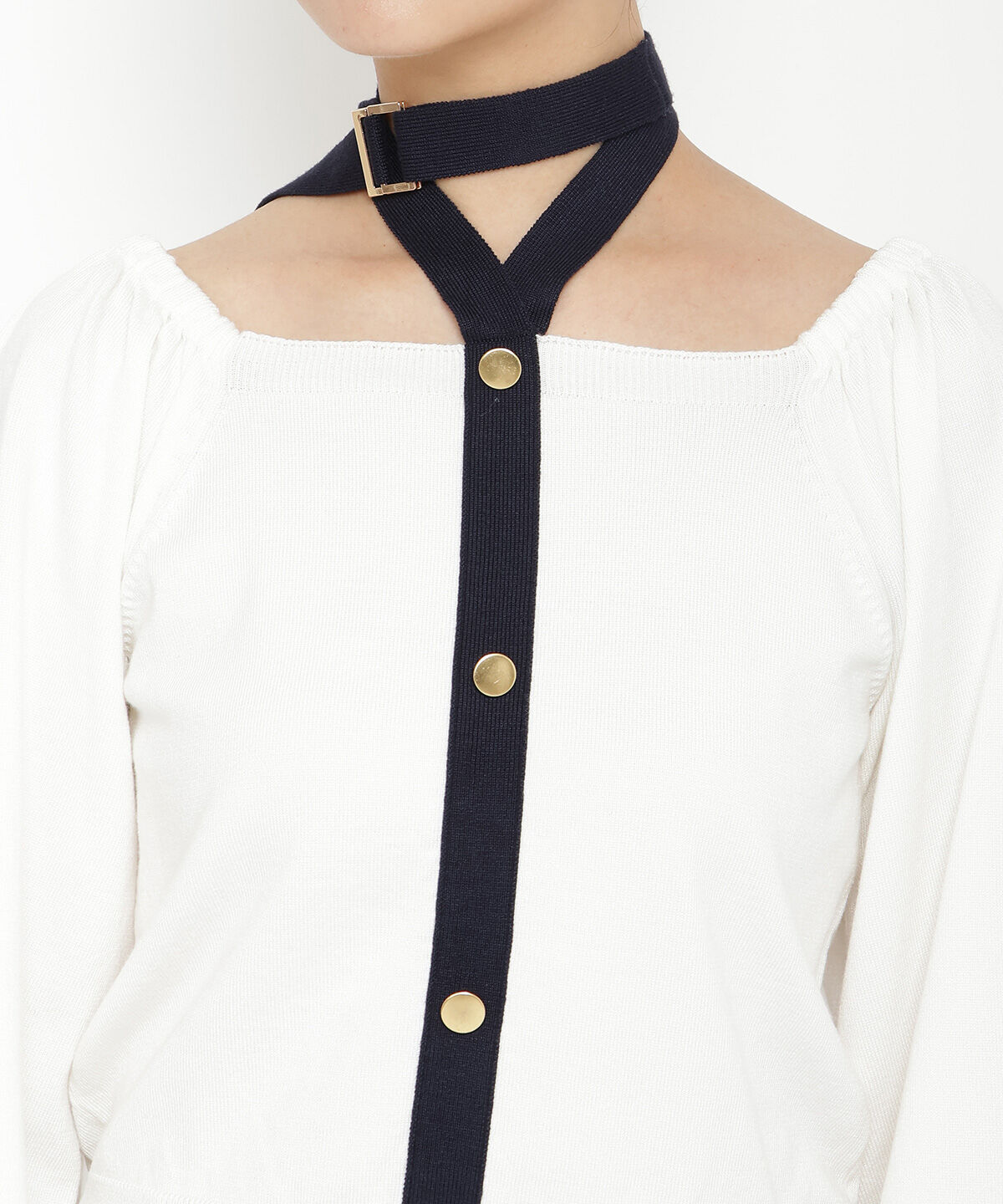 REDYAZEL「ネックベルトニットトップス」|ニット・セーター|