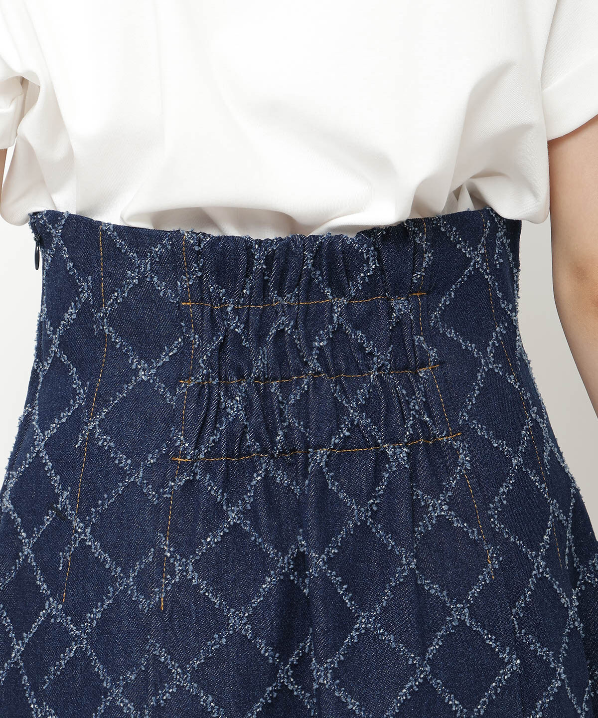 REDYAZEL「ダイヤデニムミニスカート」|フレア|