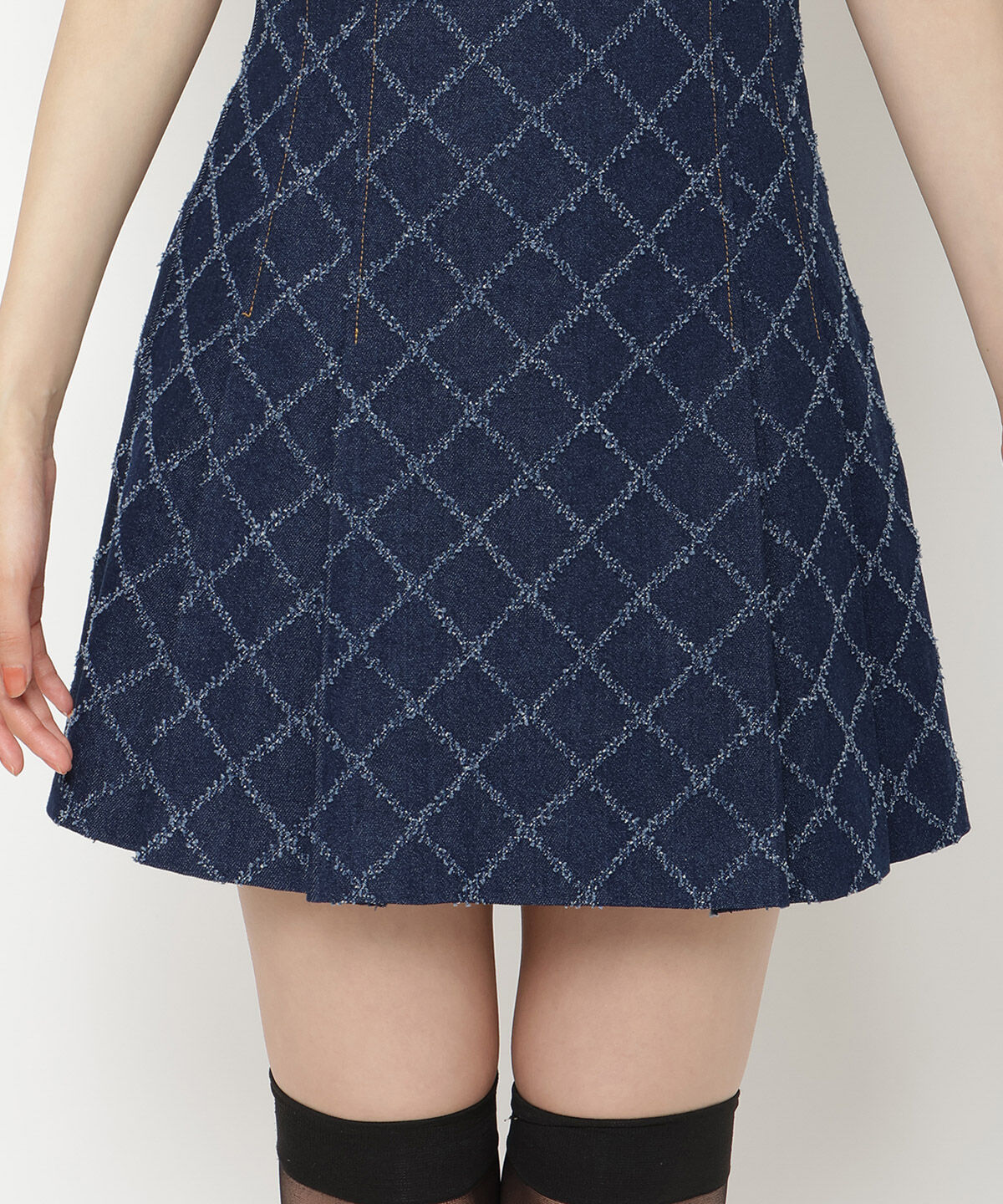 REDYAZEL「ダイヤデニムミニスカート」|フレア|