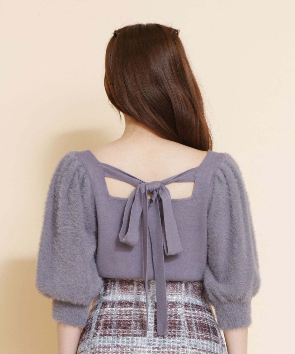 REDYAZEL「シャギースリーブニットトップス」|ニット・セーター|