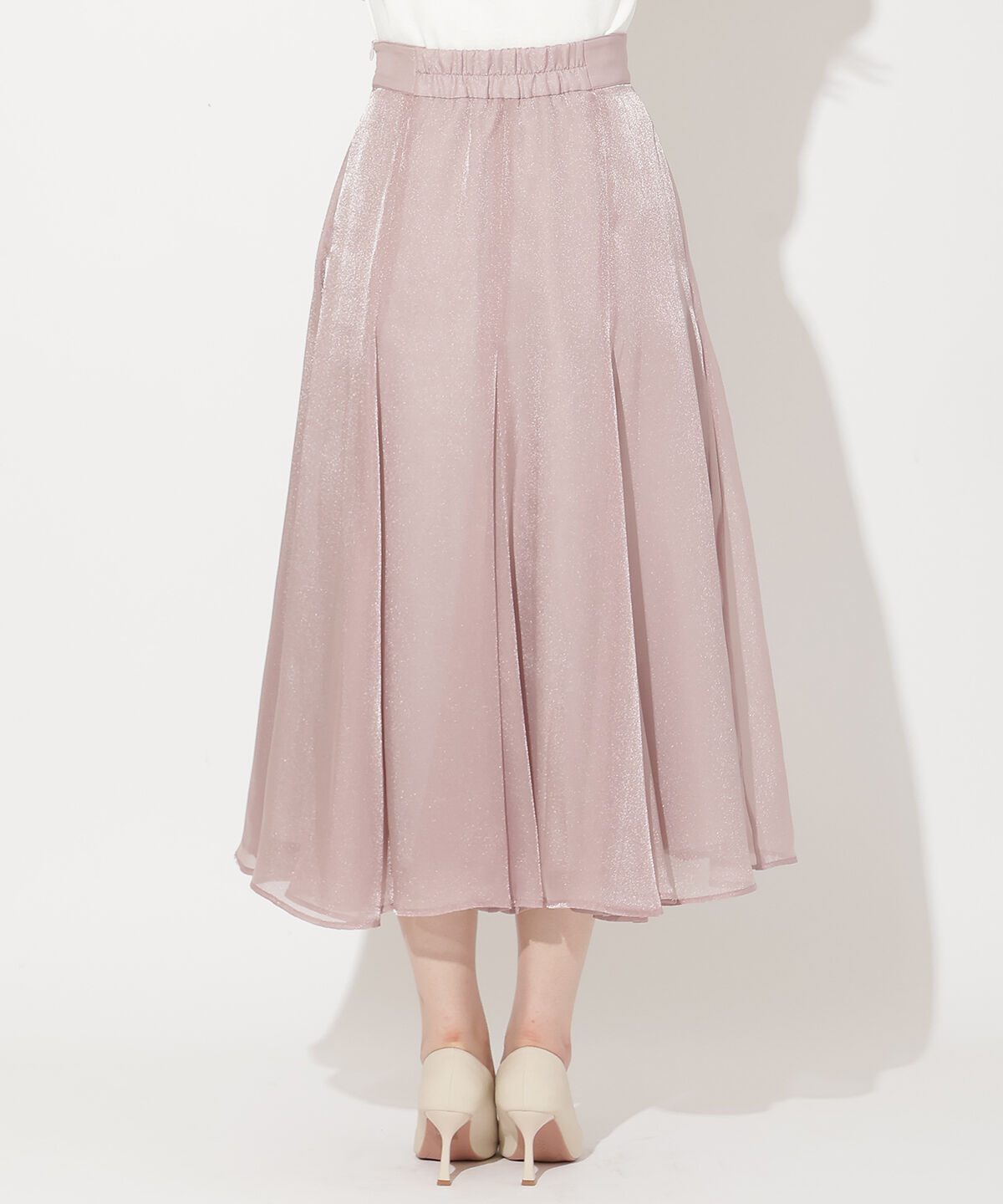 WILLSELECTION「シャイニーフレアスカート」|フレア|