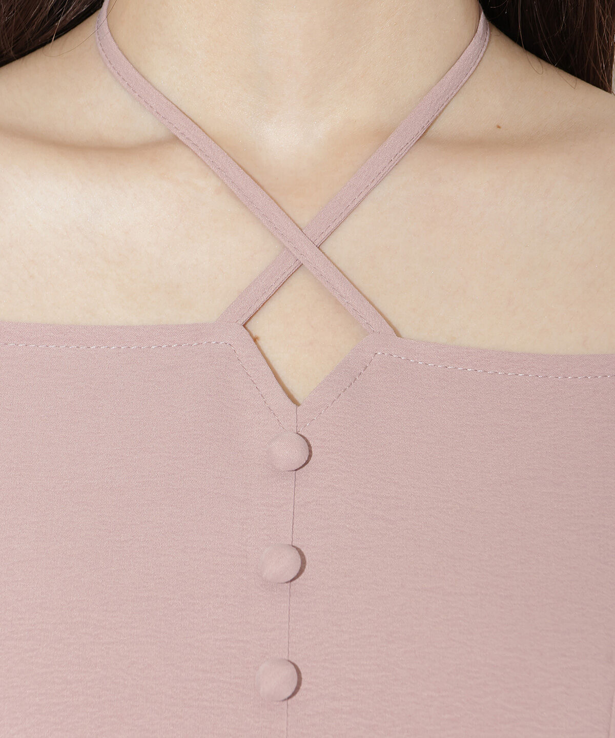 WILLSELECTION「クロスネックバルーンスリーブワンピース」|ワンピース|