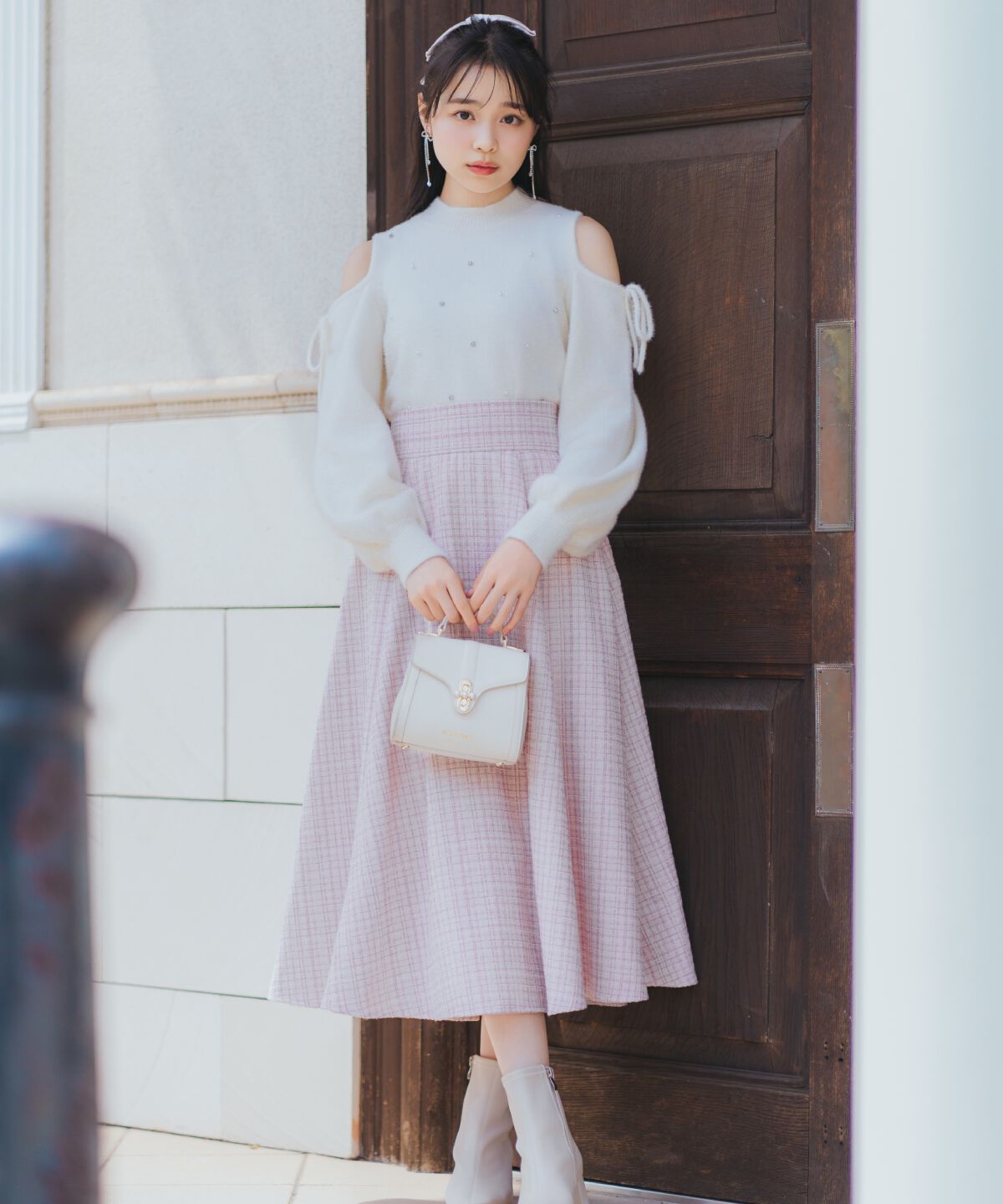 WILLSELECTION「ラメツイードフレアスカート」|フレア|