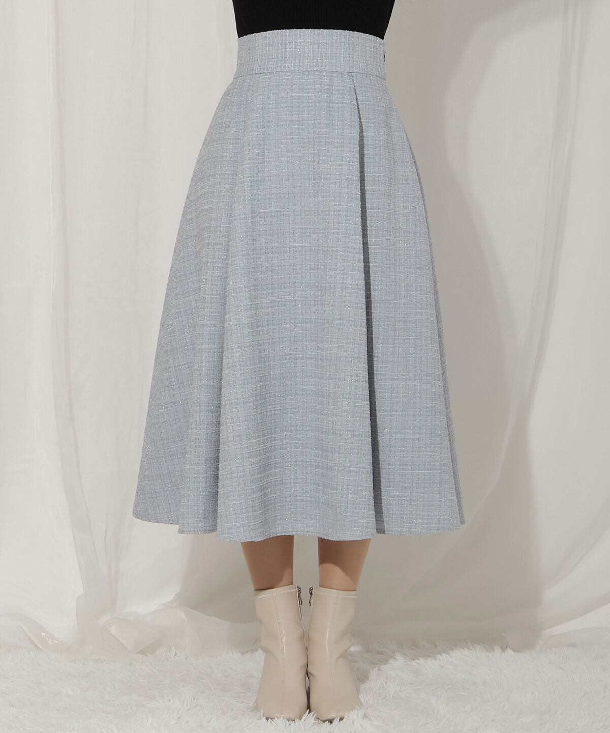 WILLSELECTION「ラメツイードフレアスカート」|フレア|