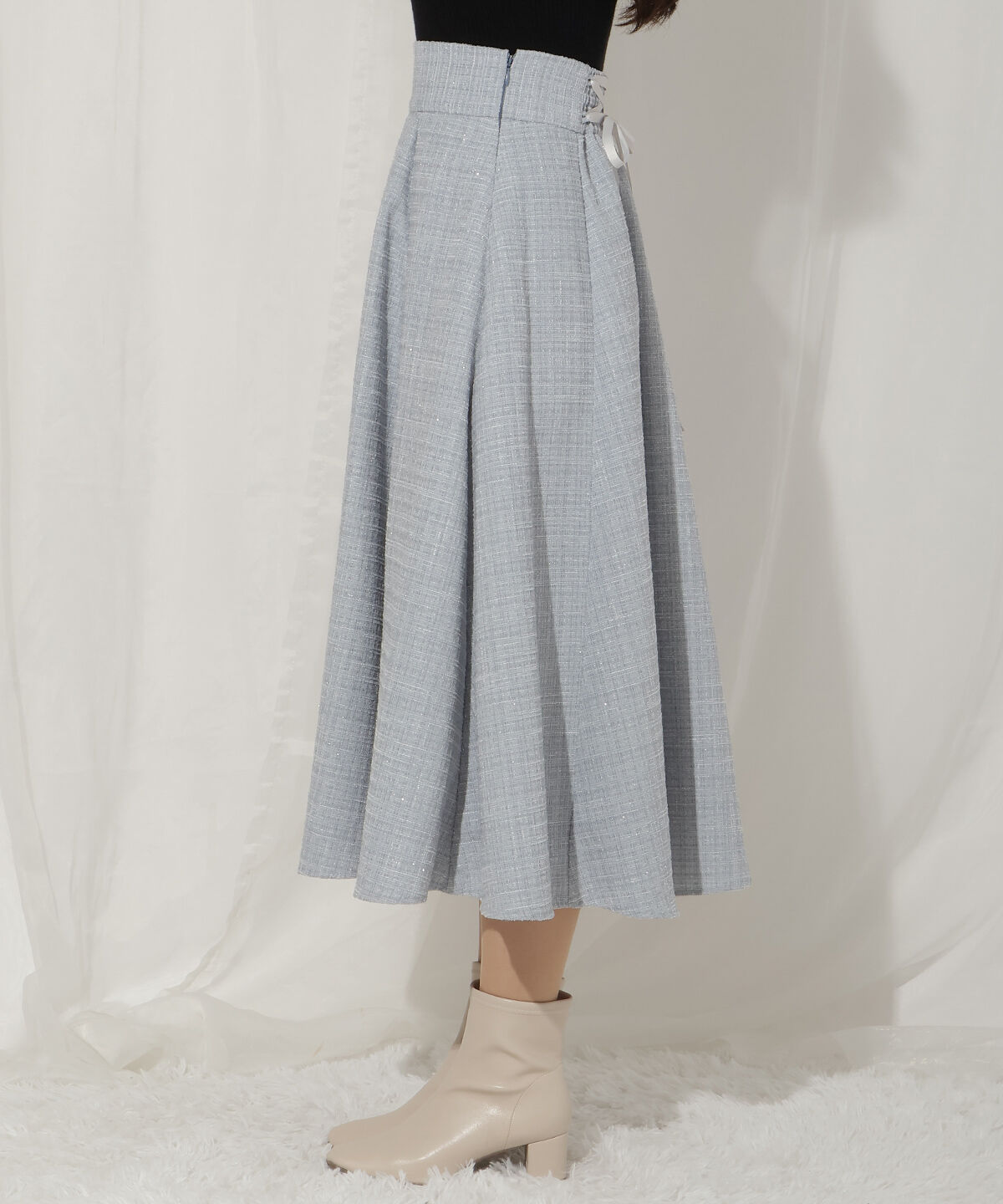 WILLSELECTION「ラメツイードフレアスカート」|フレア|