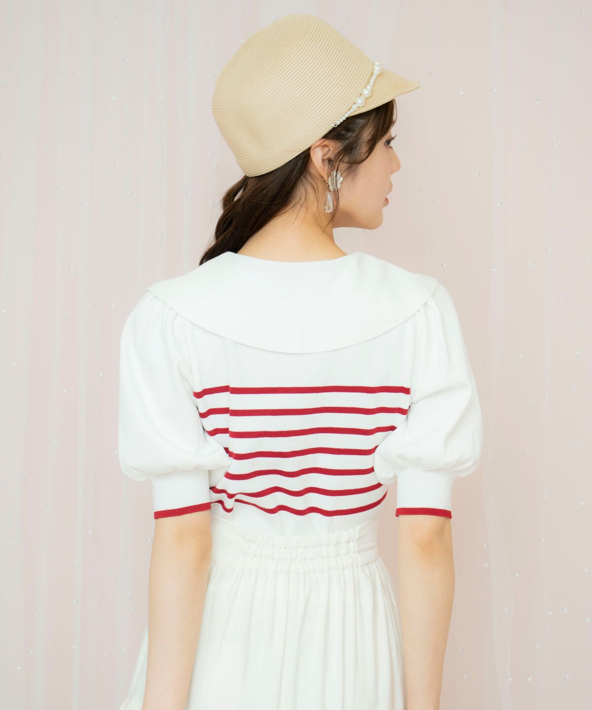 WILLSELECTION「ビッグカラーロゴ刺繍ニット」|ニット・セーター|