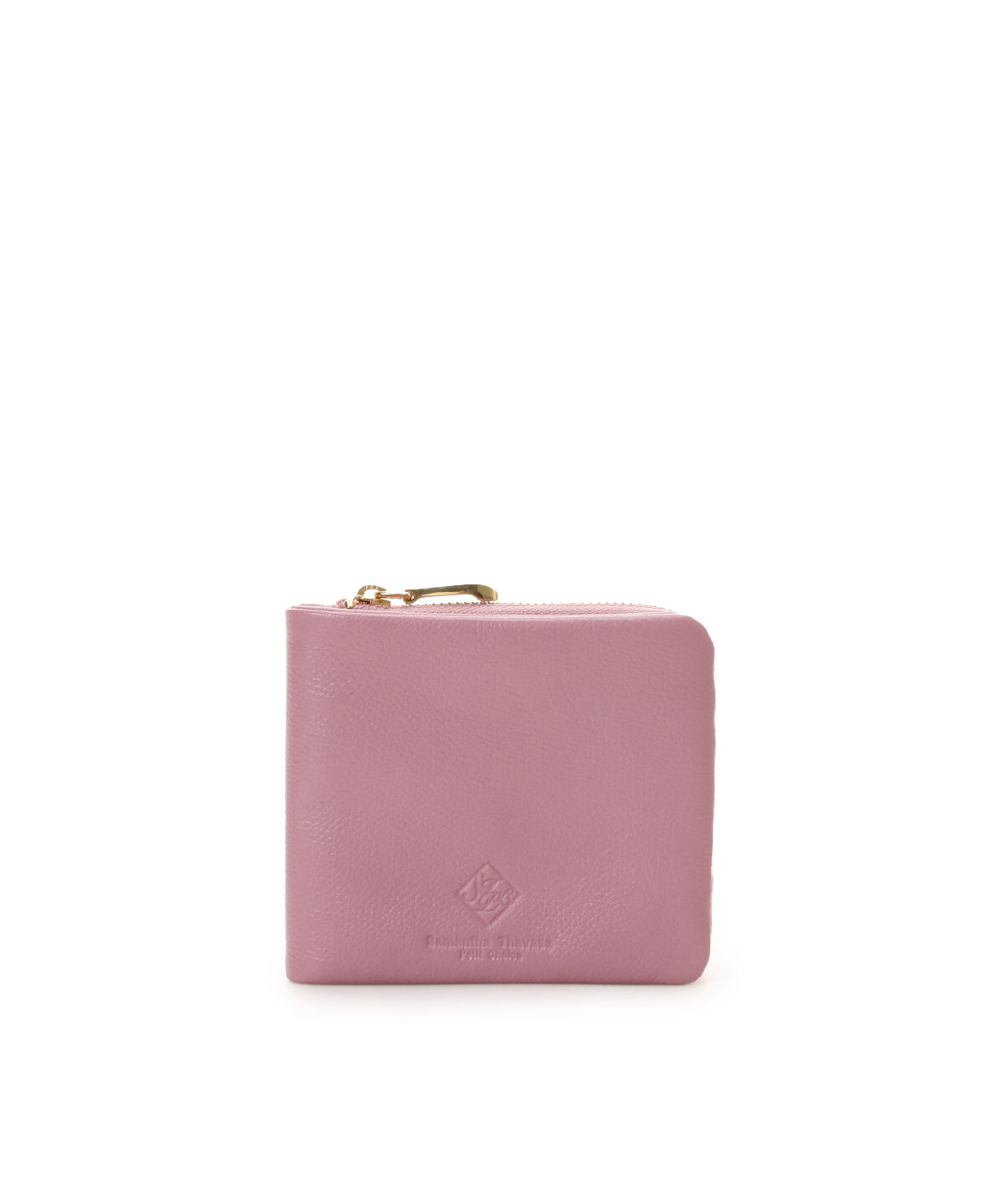 Samantha Thavasa Petit Choice「スクエアモチーフソフトレザー 折財布」|財布|ピンク