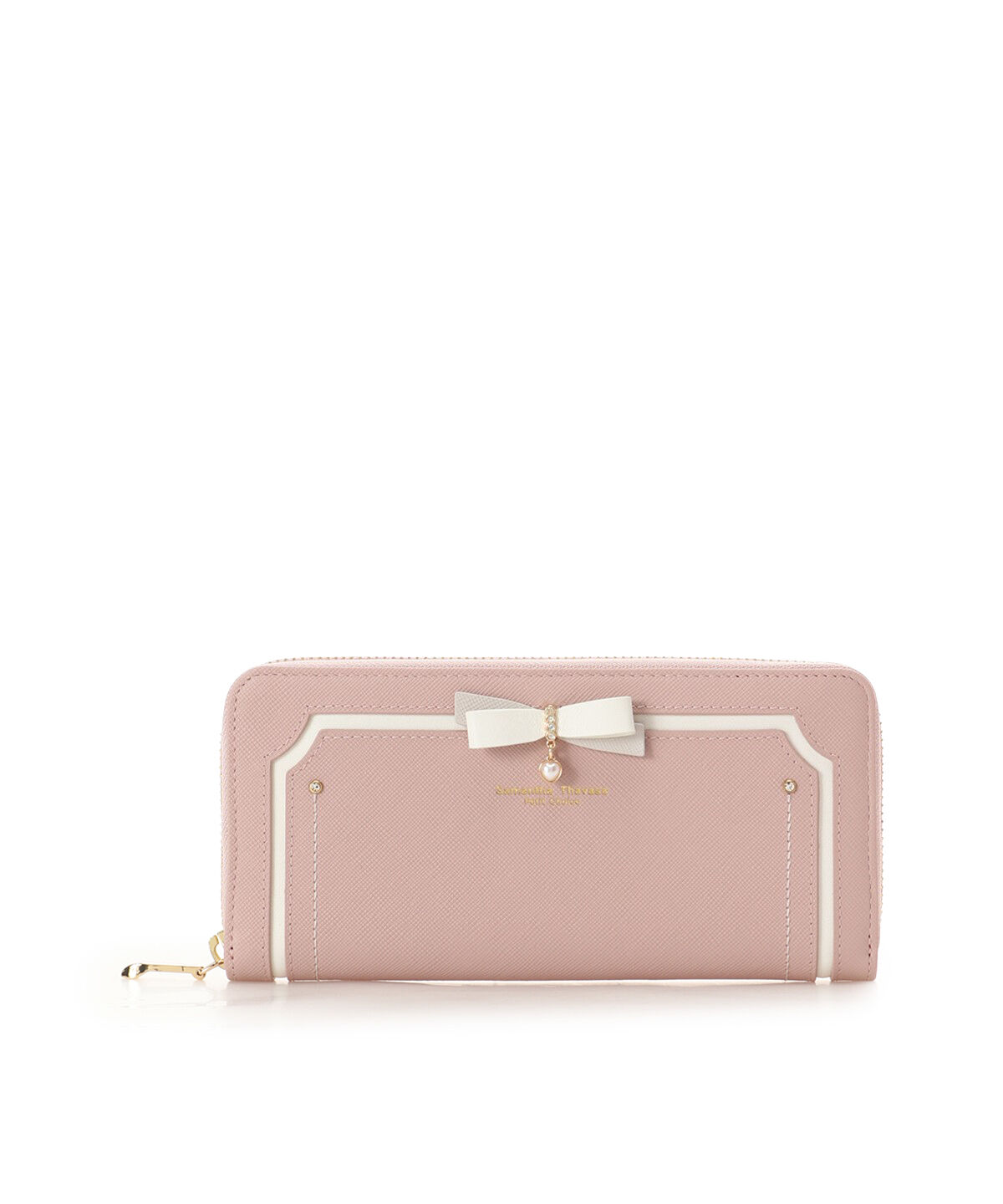 Samantha Thavasa Petit Choice「バイカラーリボン 長財布」|財布|ピンク